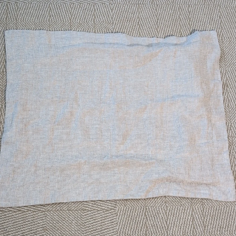 Pottery Barn European Flax Linen Waffle Sham Pillow Cover